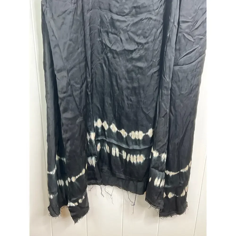 One Teaspoon Delirious Slip Dress in Black with Tie Dry Hem NWT Size‎ XL